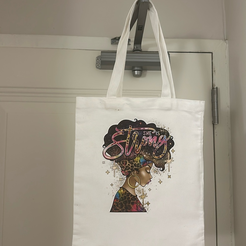 Custom-made canvas tote bag